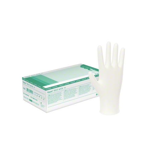 Rukavice Nitril Vasco White L 200ks