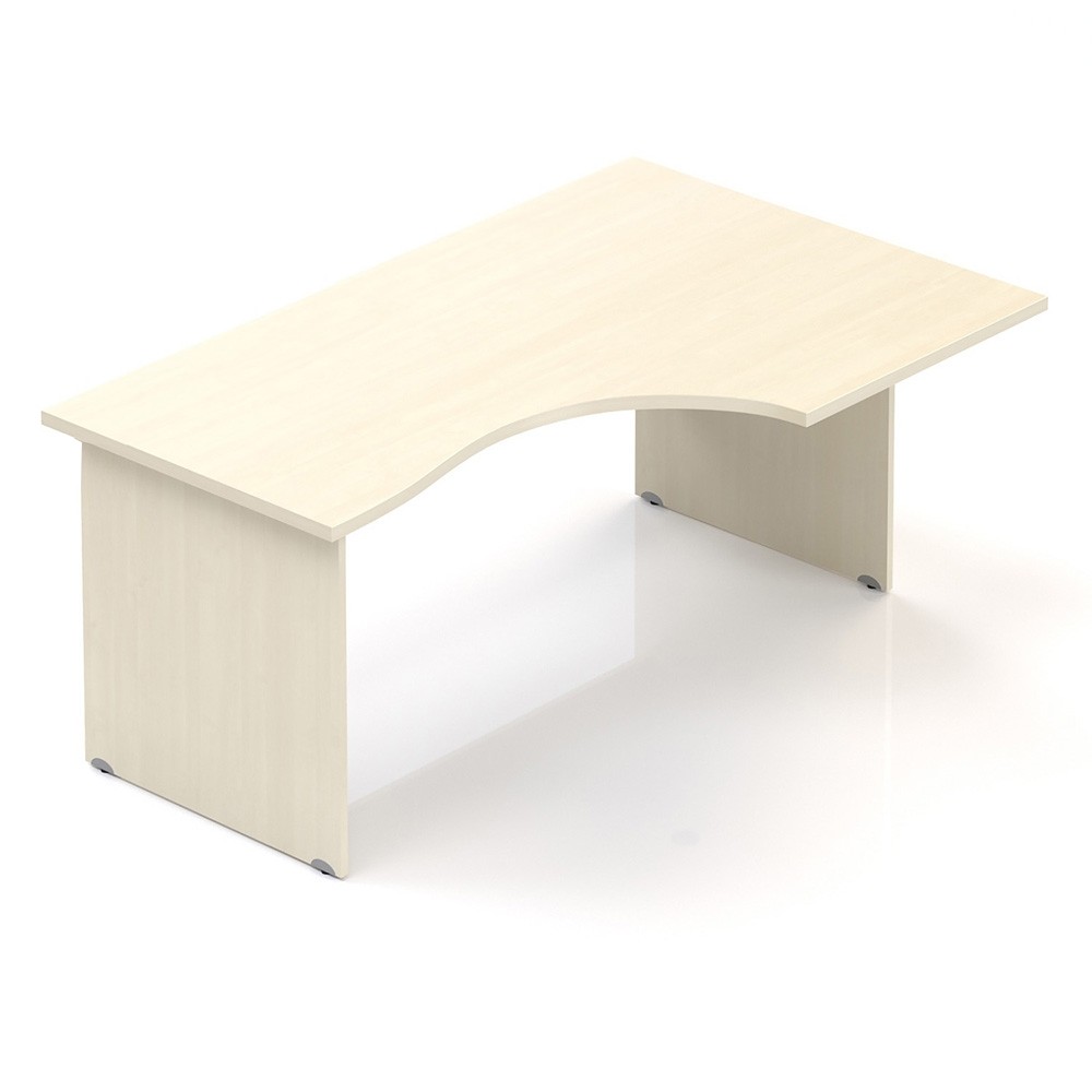 Ergonomický stůl V-line 160 x 100 cm, pravý, Javor