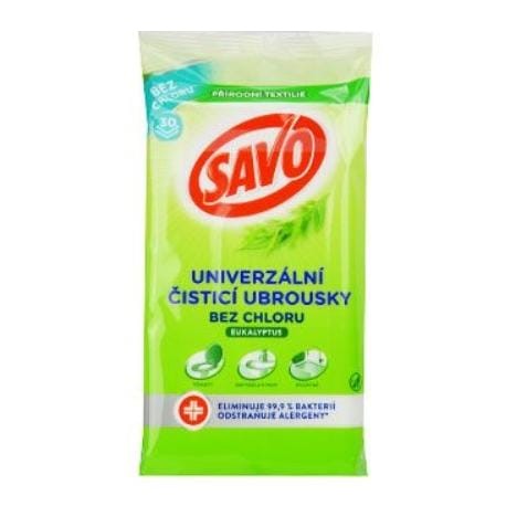 Savo Dezinfekční ubrousky Eukaliptus 30 ks